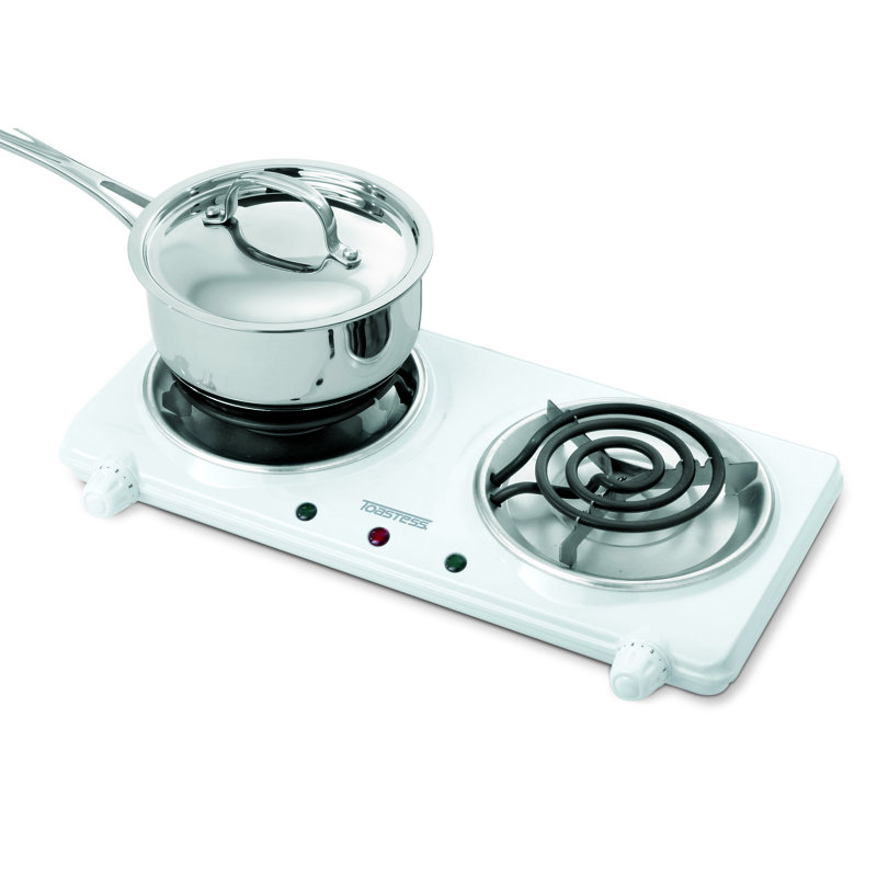 Salton Portable 17" Electric Cooktop with 2 Burners & Reviews Wayfair